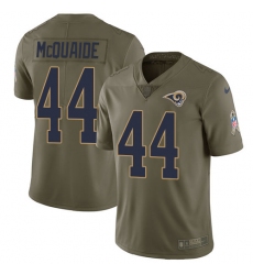 Men's Nike Los Angeles Rams #44 Jacob McQuaide Limited Olive 2017 Salute to Service NFL Jersey