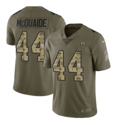 Men's Nike Los Angeles Rams #44 Jacob McQuaide Limited Olive/Camo 2017 Salute to Service NFL Jersey