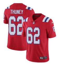 Youth Nike New England Patriots #62 Joe Thuney Red Alternate Vapor Untouchable Limited Player NFL Jersey