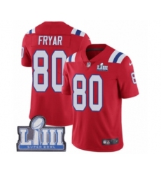Youth Nike New England Patriots #80 Irving Fryar Red Alternate Vapor Untouchable Limited Player Super Bowl LIII Bound NFL Jersey