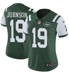 Women's Nike New York Jets #19 Keyshawn Johnson Green Team Color Vapor Untouchable Limited Player NFL Jersey