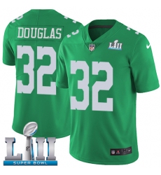 Men's Nike Philadelphia Eagles #32 Rasul Douglas Limited Green Rush Vapor Untouchable Super Bowl LII NFL Jersey
