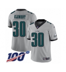 Youth Philadelphia Eagles #32 Rasul Douglas Limited Silver Inverted Legend 100th Season Football Jersey