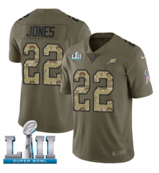Youth Nike Philadelphia Eagles #22 Sidney Jones Limited Olive/Camo 2017 Salute to Service Super Bowl LII NFL Jersey