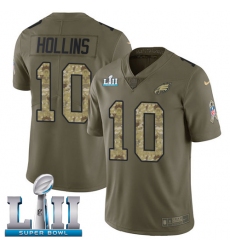 Youth Nike Philadelphia Eagles #10 Mack Hollins Limited Olive/Camo 2017 Salute to Service Super Bowl LII NFL Jersey