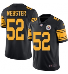Youth Nike Pittsburgh Steelers #52 Mike Webster Limited Black Rush Vapor Untouchable NFL Jersey