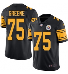 Youth Nike Pittsburgh Steelers #75 Joe Greene Limited Black Rush Vapor Untouchable NFL Jersey