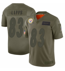 Men's Pittsburgh Steelers #83 Louis Lipps Limited Camo 2019 Salute to Service Football Jersey