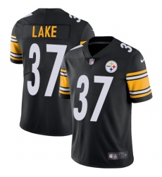 Youth Nike Pittsburgh Steelers #37 Carnell Lake Black Team Color Vapor Untouchable Limited Player NFL Jersey