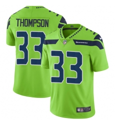Men's Nike Seattle Seahawks #33 Tedric Thompson Limited Green Rush Vapor Untouchable NFL Jersey