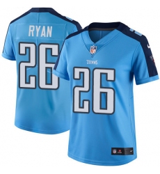 Women's Nike Tennessee Titans #26 Logan Ryan Limited Light Blue Rush Vapor Untouchable NFL Jersey