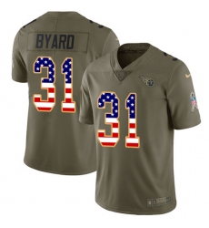 Men's Nike Tennessee Titans #31 Kevin Byard Limited Olive/USA Flag 2017 Salute to Service NFL Jersey