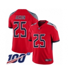 Men's Tennessee Titans #25 Adoree' Jackson Limited Red Inverted Legend 100th Season Football Jersey