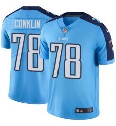 Youth Nike Tennessee Titans #78 Jack Conklin Light Blue Team Color Vapor Untouchable Limited Player NFL Jersey