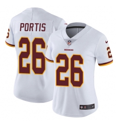Women's Nike Washington Redskins #26 Clinton Portis White Vapor Untouchable Limited Player NFL Jersey