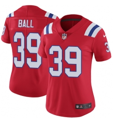 Women's Nike New England Patriots #39 Montee Ball Red Alternate Vapor Untouchable Limited Player NFL Jersey