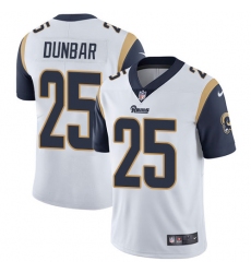 Men's Nike Los Angeles Rams #25 Lance Dunbar White Vapor Untouchable Limited Player NFL Jersey