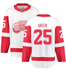 Youth Detroit Red Wings #25 Mike Green Fanatics Branded White Away Breakaway NHL Jersey