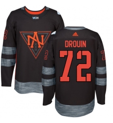 Youth Adidas Team North America #72 Jonathan Drouin Premier Black Away 2016 World Cup of Hockey Jersey