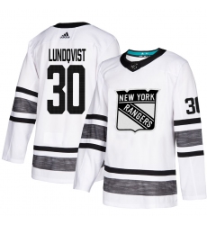 Men's Adidas New York Rangers #30 Henrik Lundqvist White 2019 All-Star Game Parley Authentic Stitched NHL Jersey