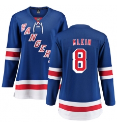 Women's New York Rangers #8 Kevin Klein Fanatics Branded Royal Blue Home Breakaway NHL Jersey