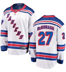 Men's New York Rangers #27 Ryan McDonagh Fanatics Branded White Away Breakaway NHL Jersey