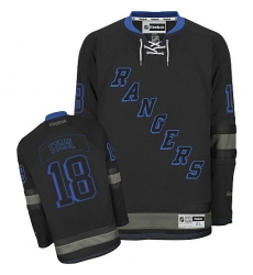 Men's Reebok New York Rangers #18 Marc Staal Premier Black Ice NHL Jersey