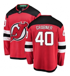 Men's New Jersey Devils #40 Michael Grabner Fanatics Branded Red Home Breakaway NHL Jersey