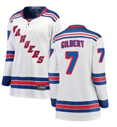 Women's New York Rangers #7 Rod Gilbert Fanatics Branded White Away Breakaway NHL Jersey
