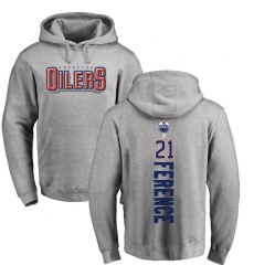 NHL Adidas Edmonton Oilers #21 Andrew Ference Ash Backer Pullover Hoodie