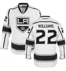 Women's Reebok Los Angeles Kings #22 Tiger Williams Authentic White Away NHL Jersey