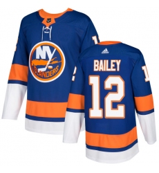 Youth Adidas New York Islanders #12 Josh Bailey Premier Royal Blue Home NHL Jersey