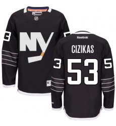 Women's Reebok New York Islanders #53 Casey Cizikas Premier Black Third NHL Jersey