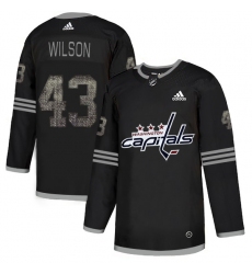 Men's Adidas Washington Capitals #43 Tom Wilson Black 1 Authentic Classic Stitched NHL Jersey