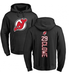 NHL Adidas New Jersey Devils #29 Ryane Clowe Black Backer Pullover Hoodie