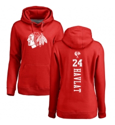 NHL Women's Adidas Chicago Blackhawks #24 Martin Havlat Red One Color Backer Pullover Hoodie