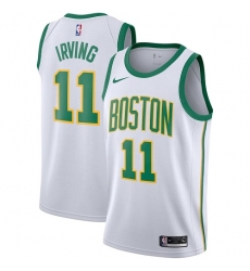Women's Nike Boston Celtics #11 Kyrie Irving Swingman White NBA Jersey - City Edition