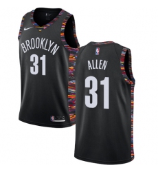 Women's Nike Brooklyn Nets #31 Jarrett Allen Swingman Black NBA Jersey - 2018 19 City Edition