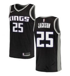 Men's Nike Sacramento Kings #25 Justin Jackson Swingman Black NBA Jersey Statement Edition