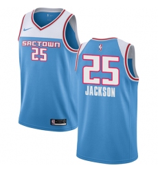 Youth Nike Sacramento Kings #25 Justin Jackson Swingman Blue NBA Jersey - 2018 19 City Edition