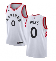 Women's Nike Toronto Raptors #0 C.J. Miles Swingman White NBA Jersey - Association Edition