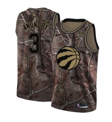 Men's Nike Toronto Raptors #3 OG Anunoby Swingman Camo Realtree Collection NBA Jersey