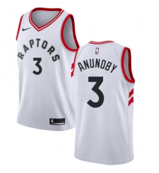 Women's Nike Toronto Raptors #3 OG Anunoby Swingman White NBA Jersey - Association Edition