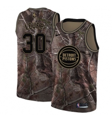 Women's Nike Detroit Pistons #30 Jon Leuer Swingman Camo Realtree Collection NBA Jersey