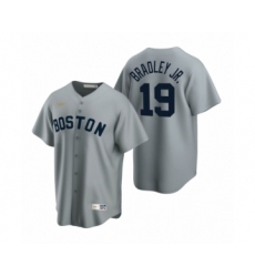 Men's Boston Red Sox #19 Jackie Bradley Jr. Nike Gray Cooperstown Collection Road Jersey
