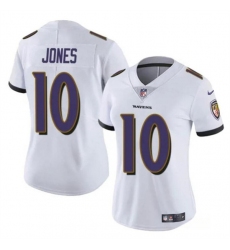 Women's Denver Broncos #4 Zach Wilson White 2024 Stitched Jersey(Run Small)