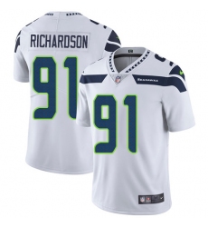 Men's Nike Seattle Seahawks #91 Sheldon Richardson White Vapor Untouchable Limited Player NFL Jersey