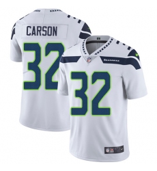Youth Nike Seattle Seahawks #32 Chris Carson White Vapor Untouchable Limited Player NFL Jersey