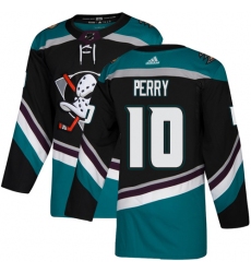 Men's Adidas Anaheim Ducks #18 Patrick Eaves Authentic Black Teal Third NHL Jersey