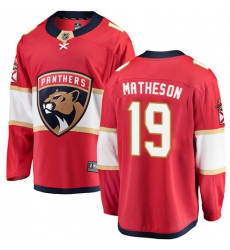 Men's Florida Panthers #19 Michael Matheson Fanatics Branded Red Home Breakaway NHL Jersey